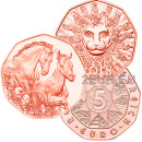5 EURO COINS