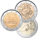 2 EURO UNC COINS