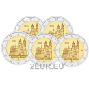 2 EURO UNC COINS -  5 LETTERS (A,D,F,G,J)