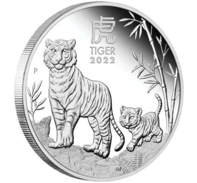 Australia 1 OZ BU 2022 - Año del Tigre por 115.00 € ✅