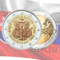 Eslovaquia 2 euros UNC 2013 - 1150 Aniversario del Advenimiento de San Cirilo y Metodio en Gran Moravia por 5.50 € ✅