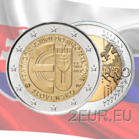 Eslovaquia 2 euros UNC 2014 - 10 años de pertenencia de Eslovaquia a la Unión Europea