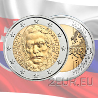 Eslovaquia 2 euros UNC 2015 - 200 años del nacimiento de Ľudovít Štúr