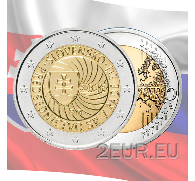 Eslovaquia 2 euros UNC 2016 - Presidencia Eslovaca del Consejo de la Unión Europea por 4.50 € ✅