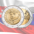 Eslovaquia 2 euros UNC 2019 - 100 Aniversario de la Muerte de Milan Rastislav Stefanik por 3.80 € ✅