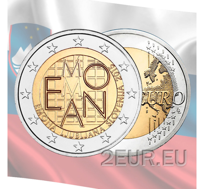 Eslovenia 2 euros UNC 2015 - 2000 Aniversario de la Fundación de Emona - Ljubljana por 4.00 € ✅