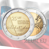 Eslovenia 2 euros UNC 2016 - 25 Años de la Independencia