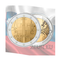 Eslovenia 2 euros UNC 2022 - 150 años del nacimiento del arquitecto Jože Plečnik
